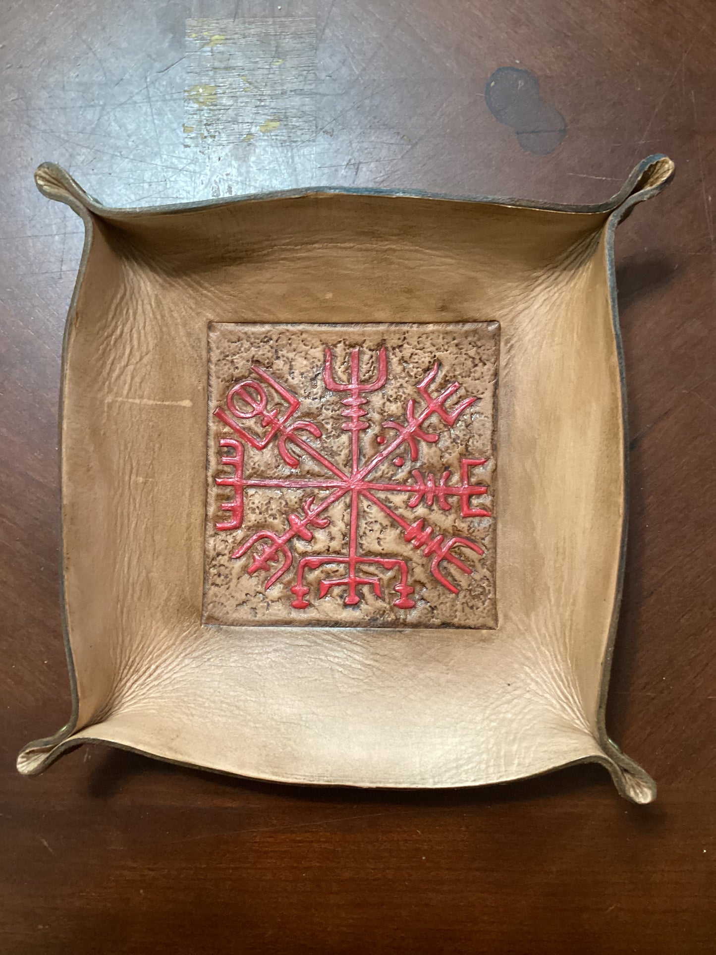 Leather Tray Vegvisir