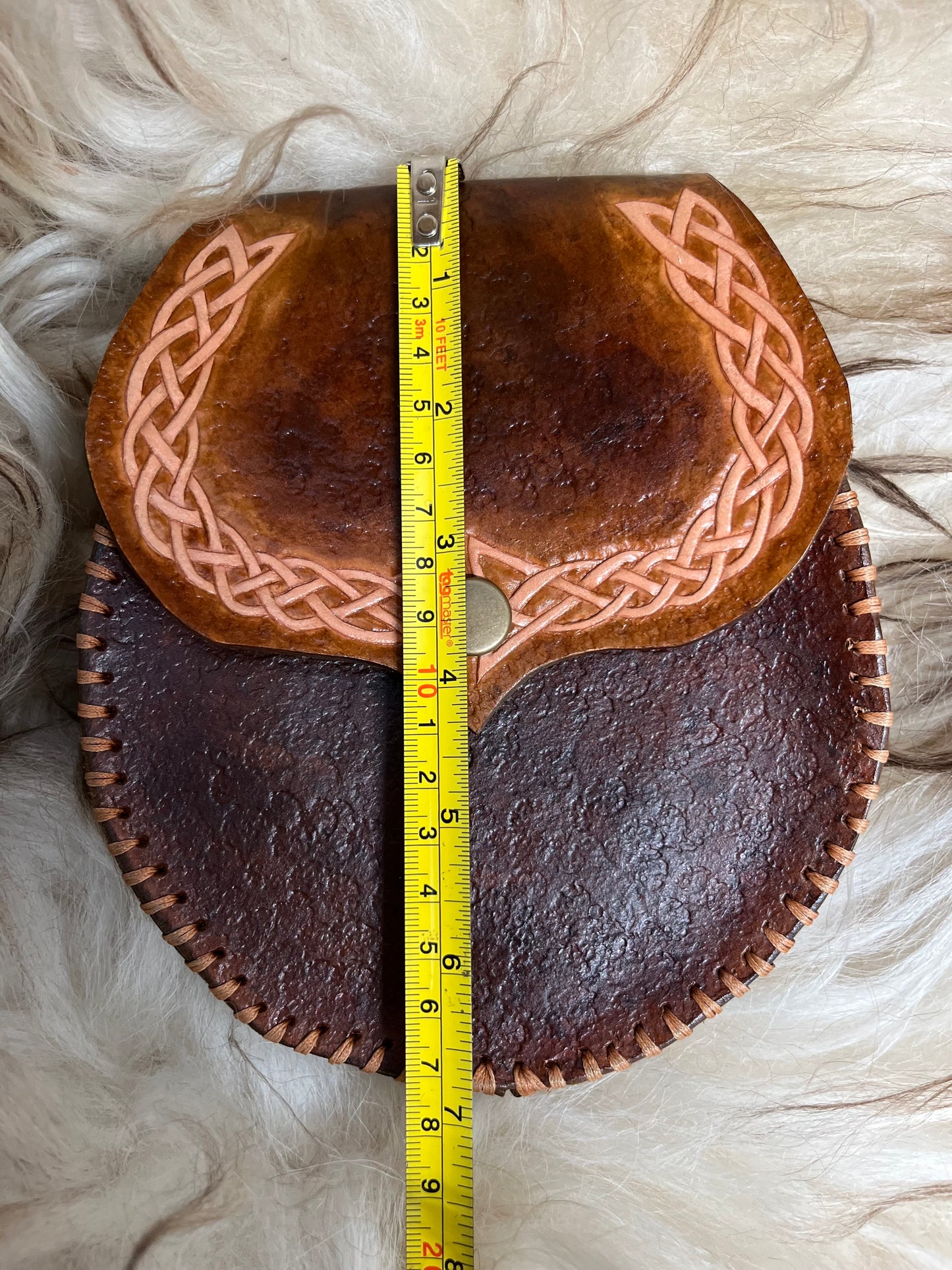Small Handcarved Belt Pouch