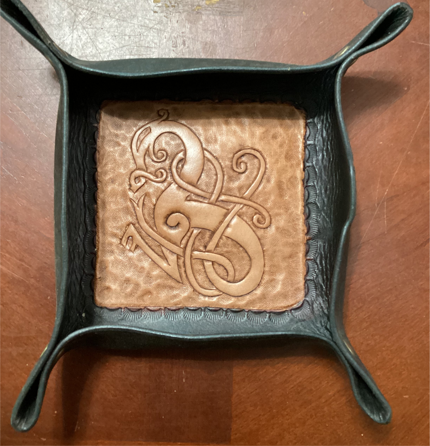 Leather Tray Dragon