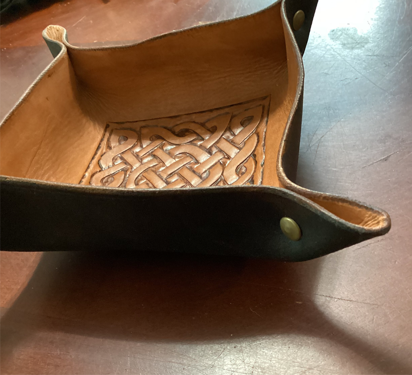 Leather Tray Knotwork