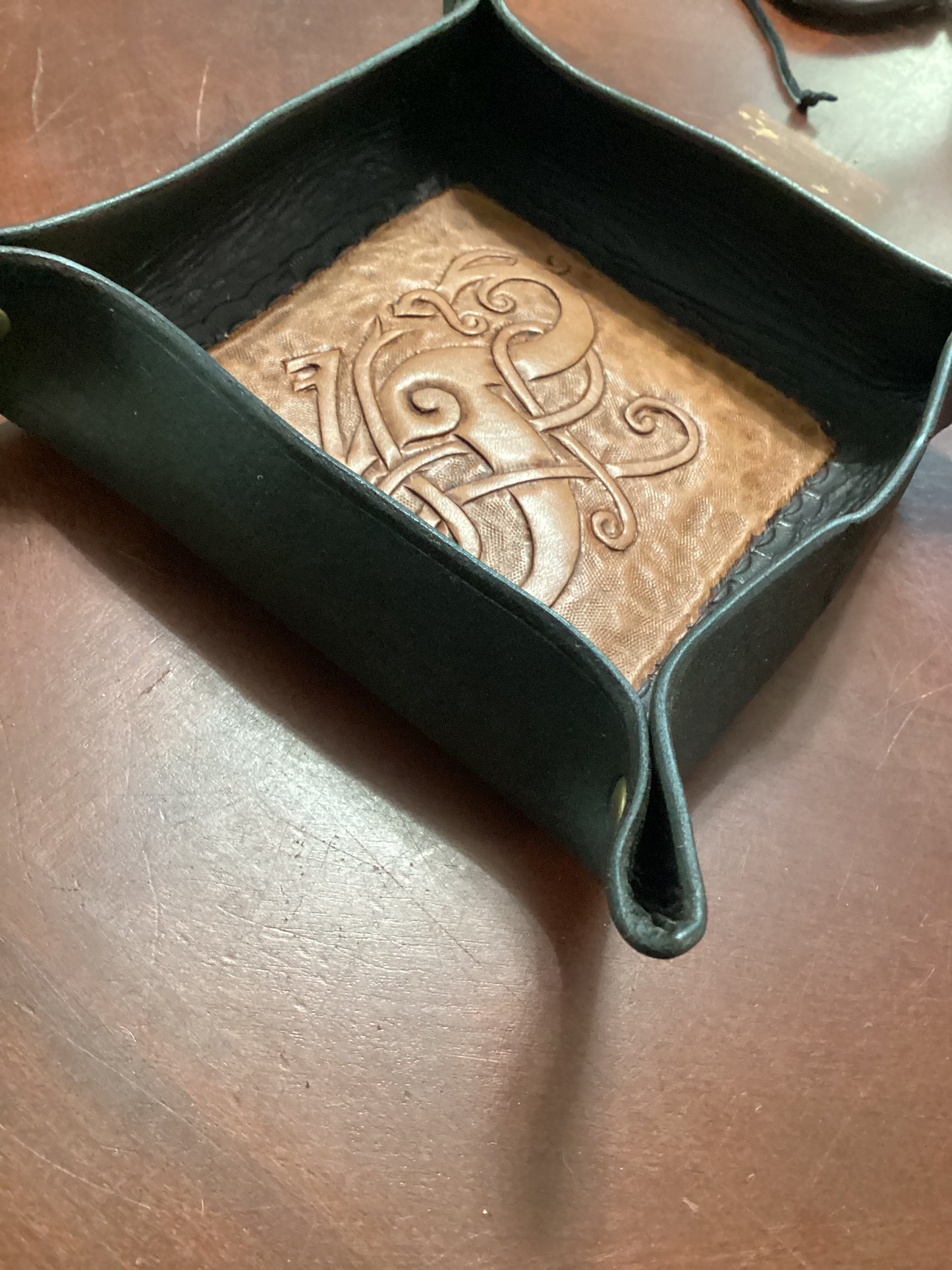 Leather Tray Dragon