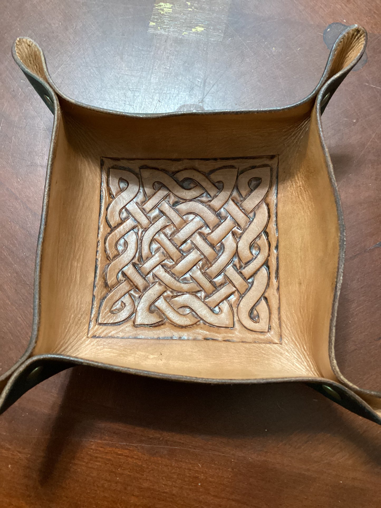 Leather Tray Knotwork